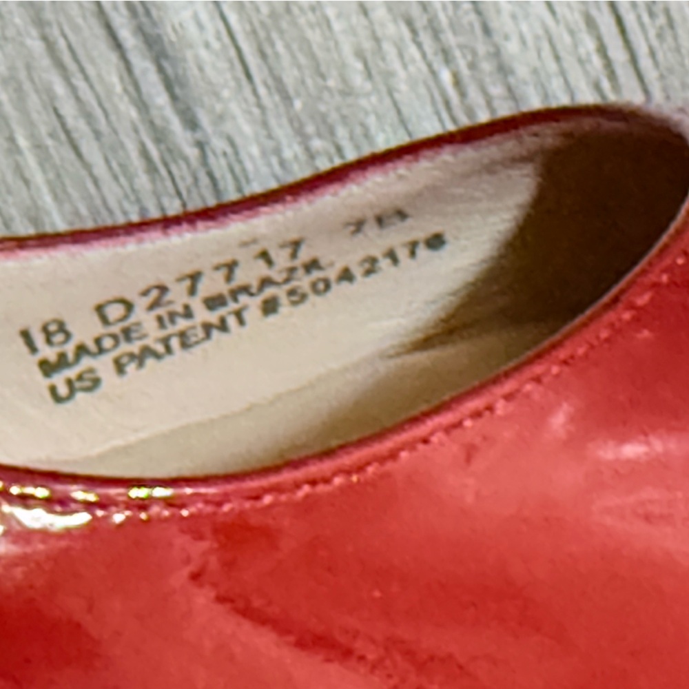 Cole Haan Nike Air Red Patent Leather Heels for Women Size 7B - Picture 6 of 10